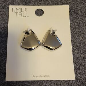 Earrings Shiny Silver Earrings